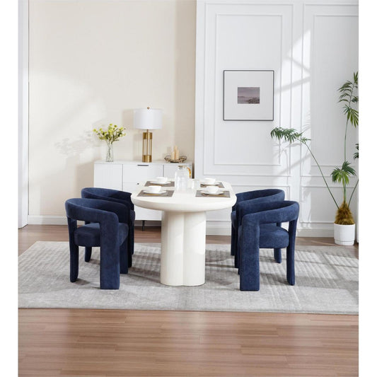 Dining Chair Set of 2 blue