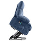 Power Lift Recliner Chair Recliners for Elderly with Heat and Massage Recliner Chair for Living Room with Infinite Position and Side Pocket,USB Charge Port,Blue