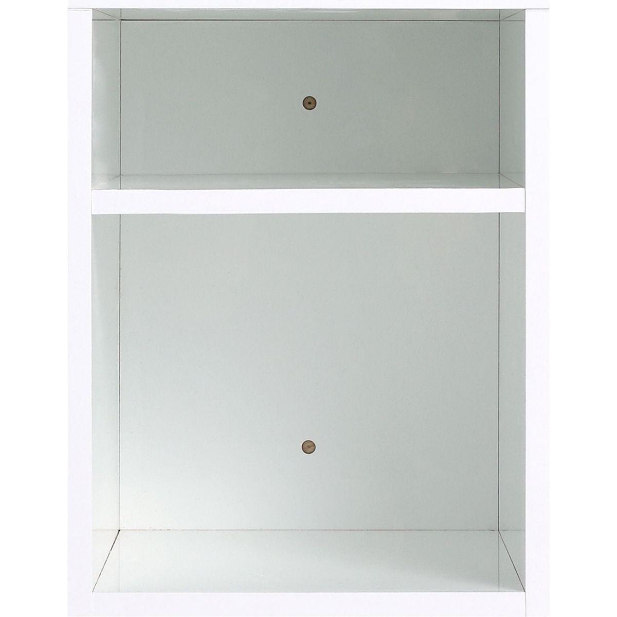 12 Inch Small Wall Mounted Storage Shelves, Suitable For Small Bathroom, Glossy White