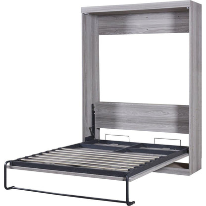 Full Size Murphy Bed, can be Folded into a Cabinet, Gray