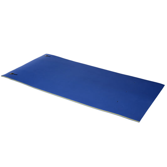 10' x 5' Floating Mat, 3-Layer Swimming Pool Floating Water Mat Portable Foam Raft, Thick and Durable Water Activities Mat for Lake, Oceans, Blue