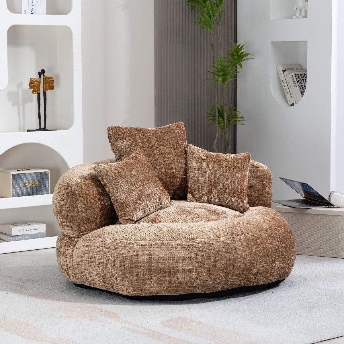 Bean Bag Chair Lazy Sofa Durable Comfort Lounger High Back Bean Bag Chair Couch for Adults and Kids, Indoor & Outdoor