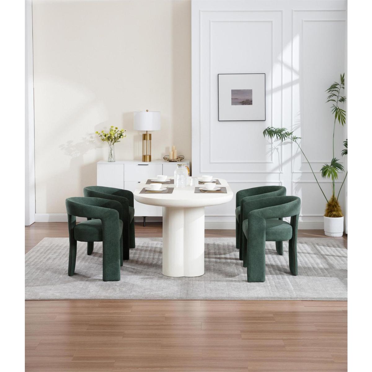 Dining Chair Set of 2 green