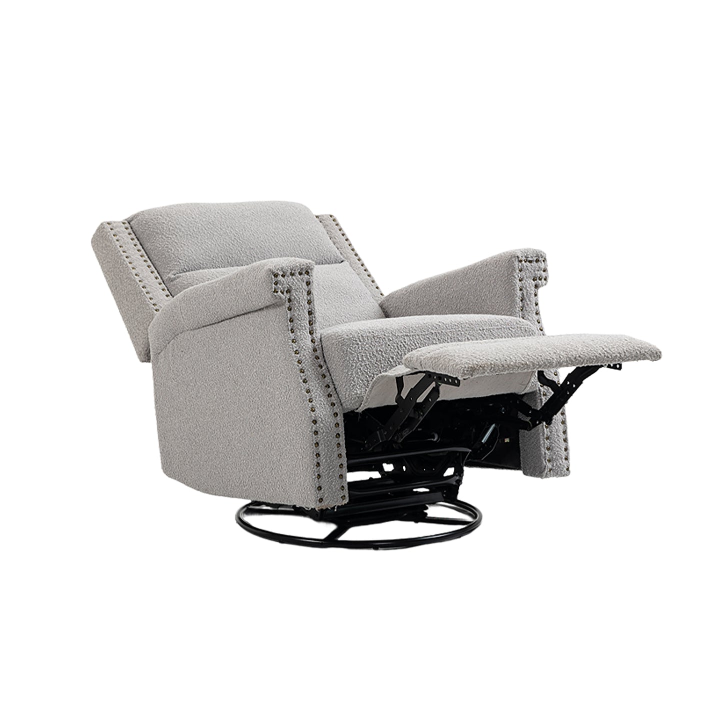 Swivel Recliner Chair, 360 Degree Swivel leisure Chair, Leisure Arm Chair, Nursery Rocking Chairs, Manual Reclining Chair