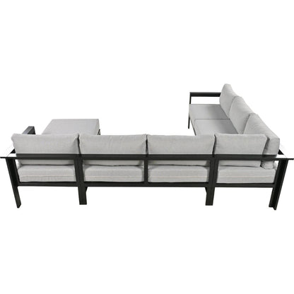 U-shaped multi-person outdoor sofa set, suitable for gardens, backyards, and balconies.