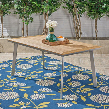 LEEDS DINING TABLE WITH FAUX WOOD TOP