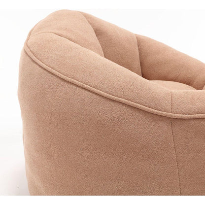 Bedding Bean Bag Sofa Chair High Pressure Foam Bean Bag Chair Adult Material with Padded Foam Padding Compressed Bean Bag With Footrest