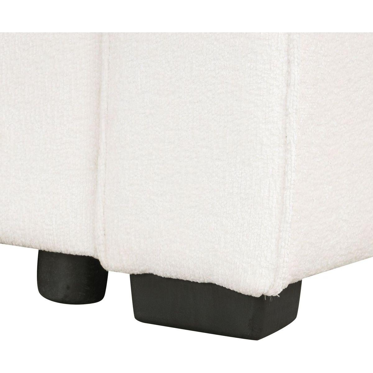 112.2" Sectional Sofa Pull-out Sofa Bed Sleeper with a Storage Ottoman,Three Pillows and Charging Devices for Living Room, Cream