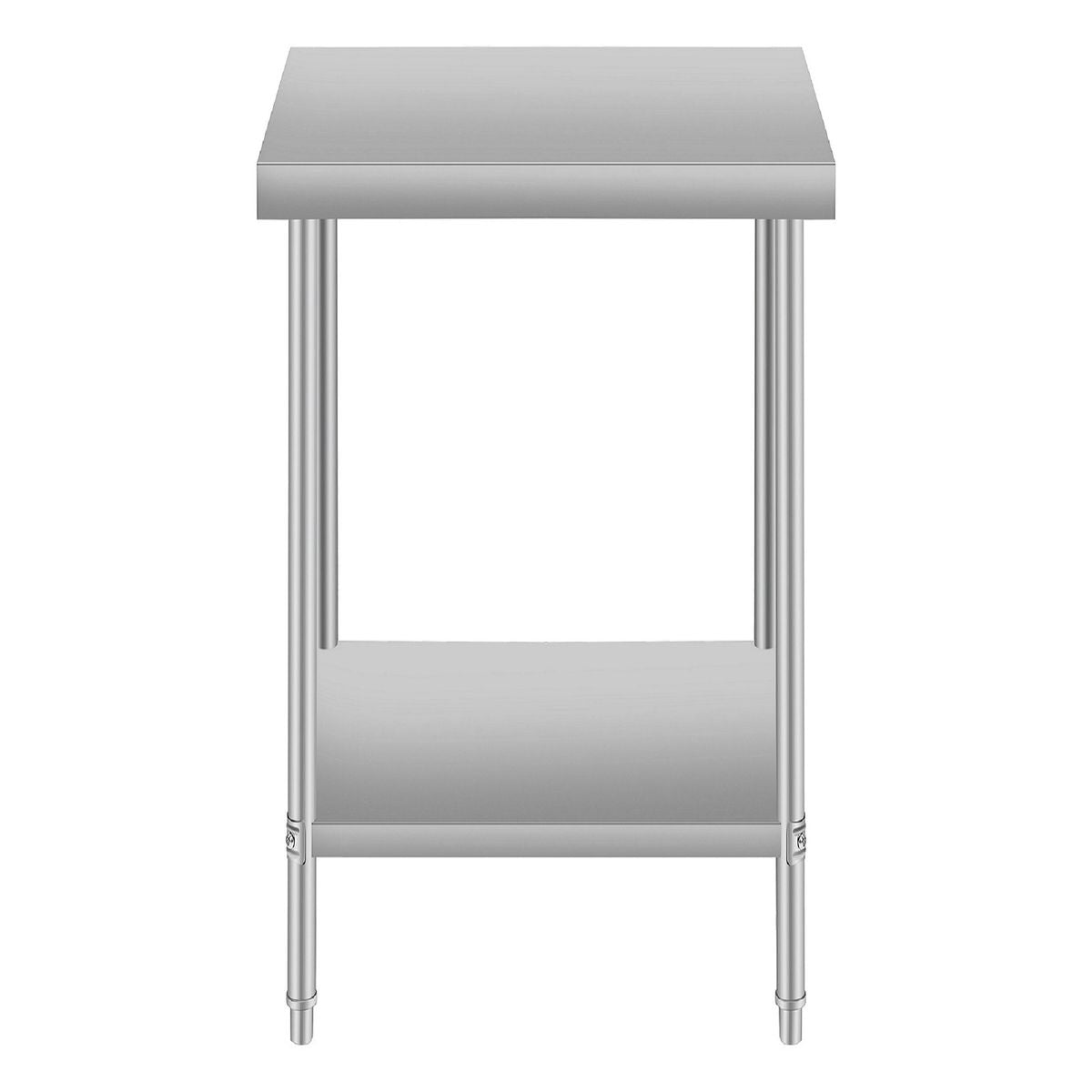 24''*24 Commercial Work Table for Restaurant and Home Stainless Steel Kitchen Prep Table with Under Shelf