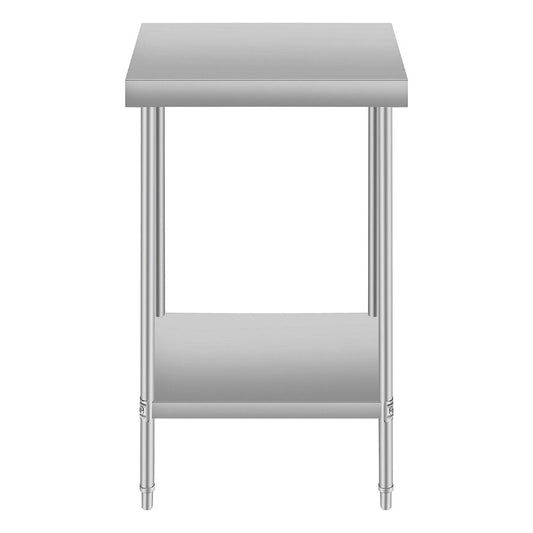 24''*24 Commercial Work Table for Restaurant and Home Stainless Steel Kitchen Prep Table with Under Shelf