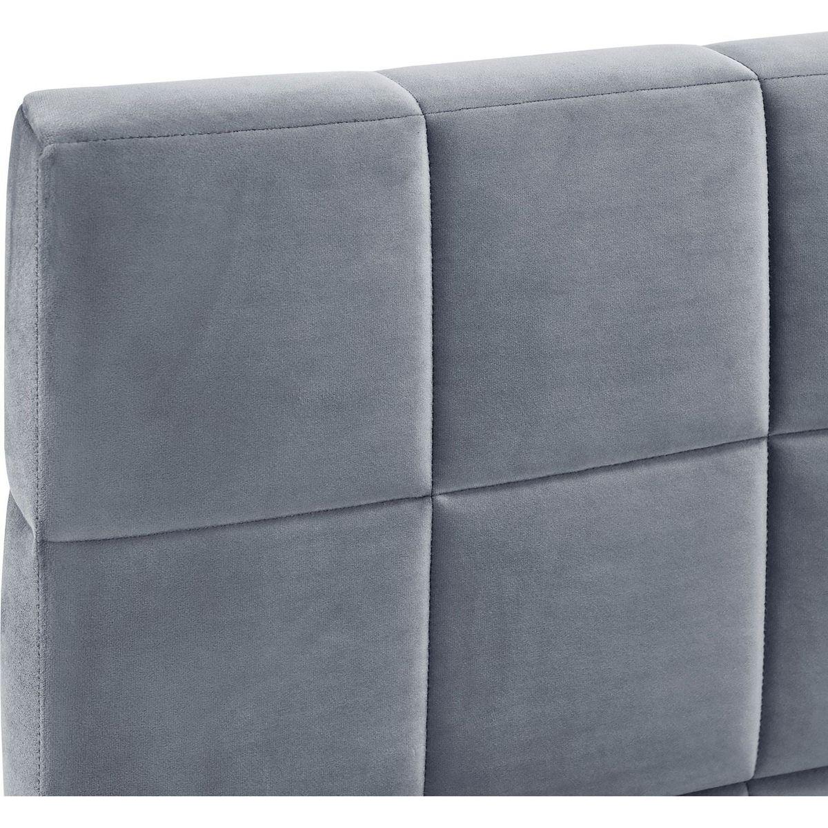Full Size Upholstered Daybed/Sofa Bed Frame-Gray, Velvet
