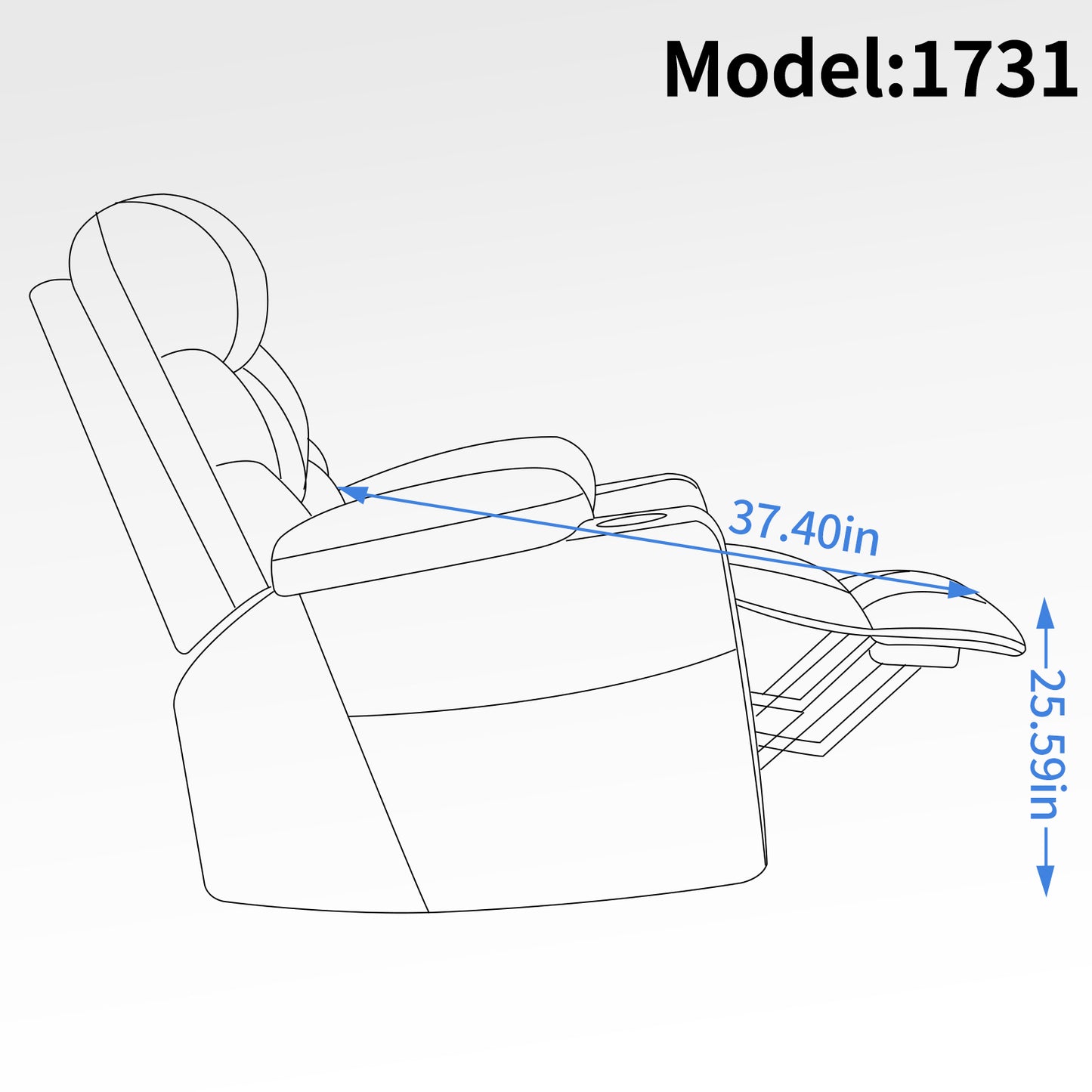 Okin Motor Up to 350 LBS Power Lift Recliner Chair, Heavy Duty Motion Mechanism with 8-Point Vibration Massage and Lumbar Heating, Cup Holders, USB and Type-C Ports, Removable Cushions, Grey