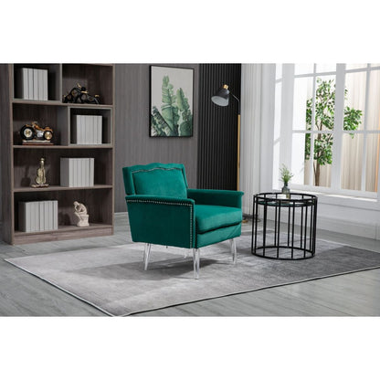 Accent Chair, Living Room Chair / leisure single sofa with acrylic feet