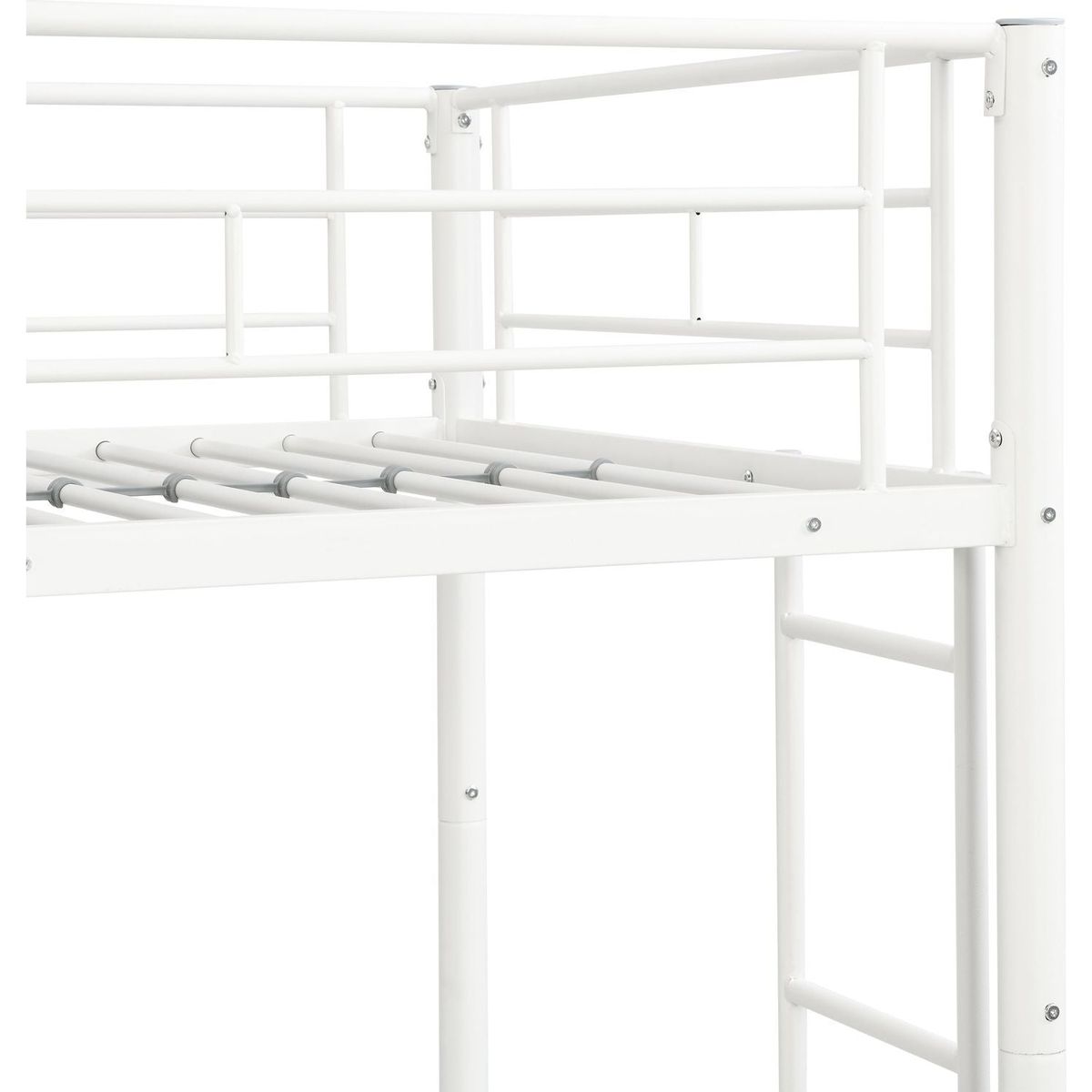 METAL BUNK BED WHITE