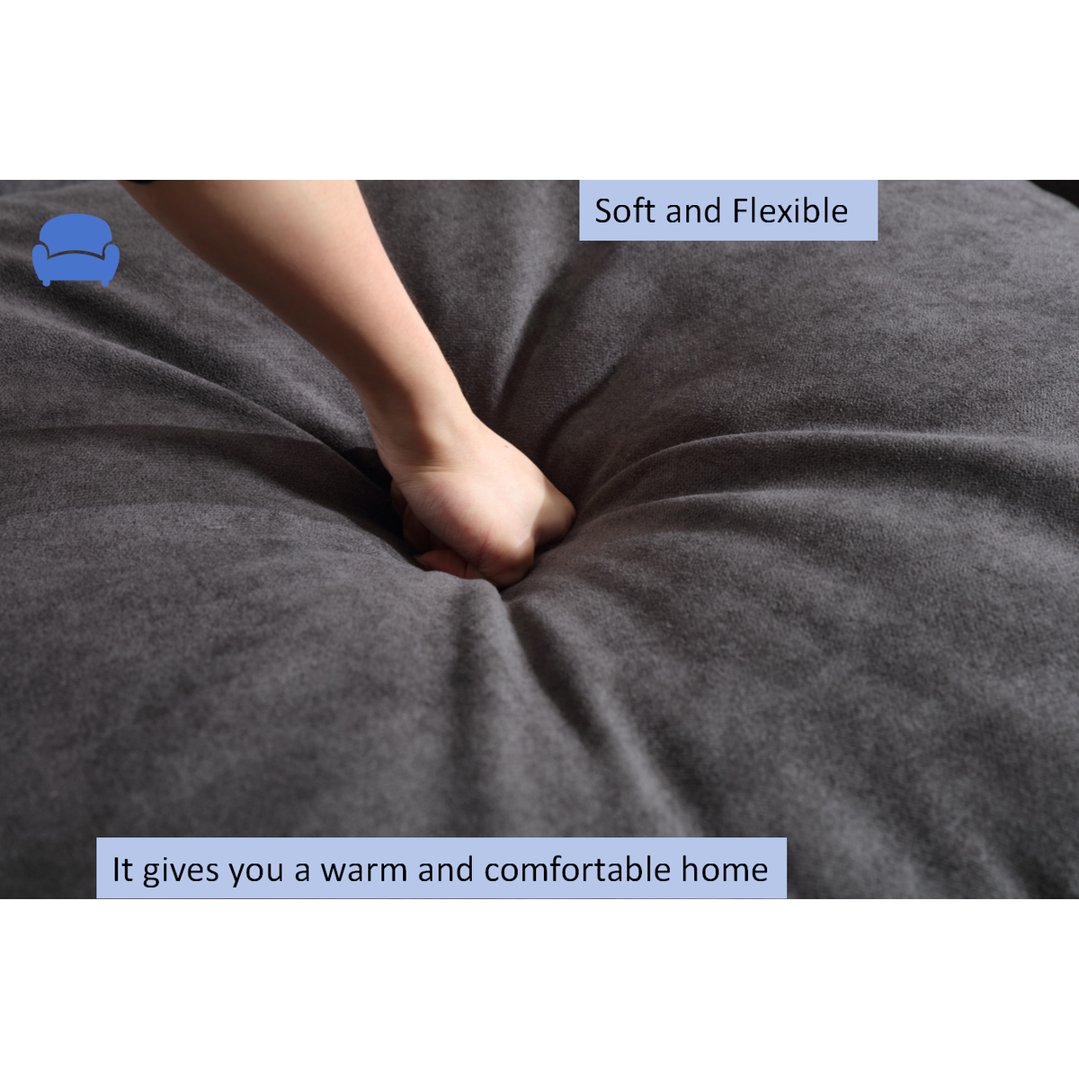 Modern U-shaped Sectional Sofa, 5-seat Upholstered Sofa Furniture,Sleeper Sofa Couch with Chaise Lounge for Living Room,Apartment,Dark Gray,Polyester