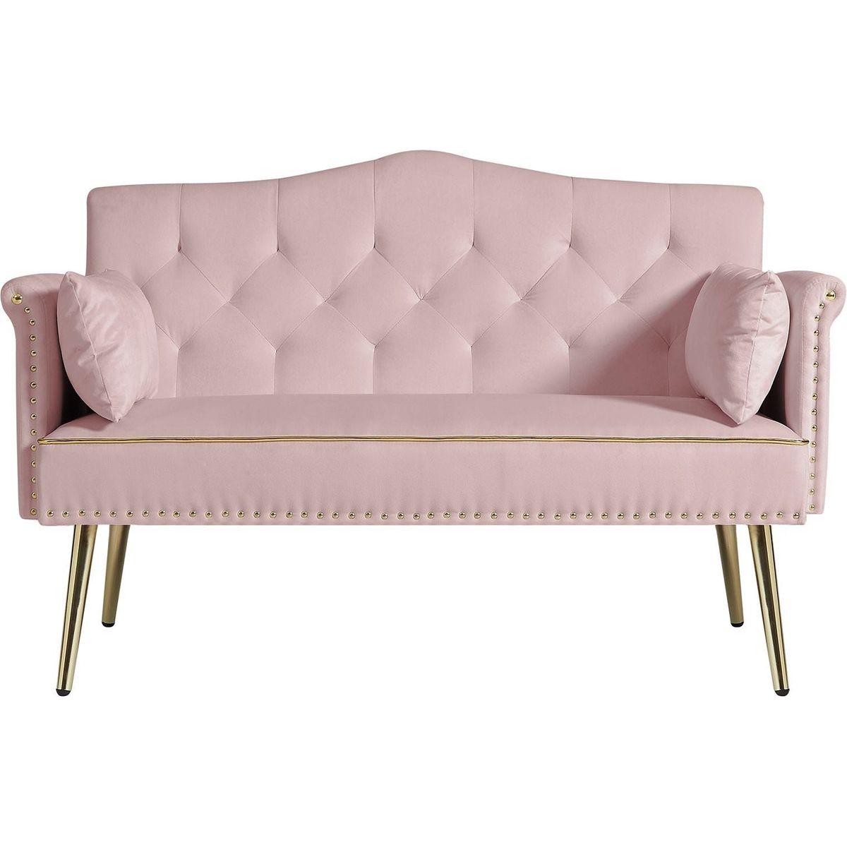 PINK 2 SEATER SOFA
