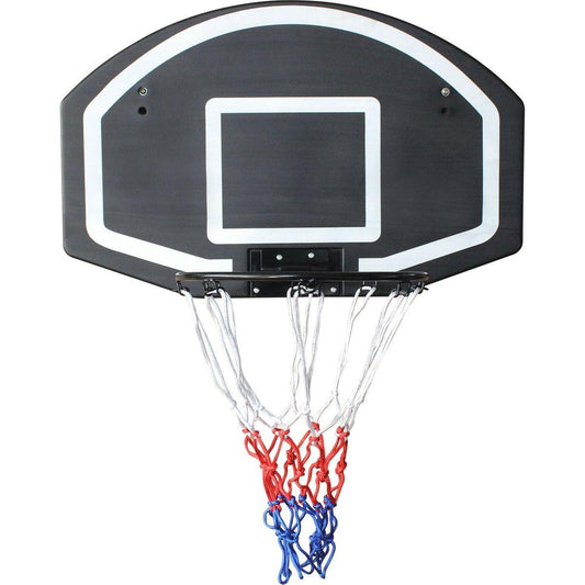 Wall-mounted basketball hoop, 28.5 x 18 inches shatterproof back, folding hoop, durable hoop and all-weather mesh for indoor and outdoor use