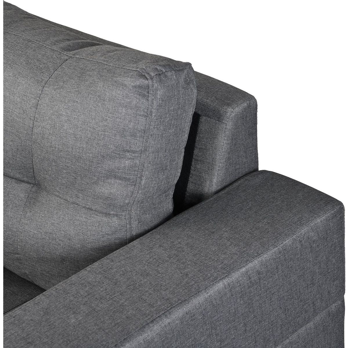 Sectional Sofa Set for Living Room with L Shape Chaise Lounge, cup holder and Left or Right Hand Chaise Modern 4 Seat