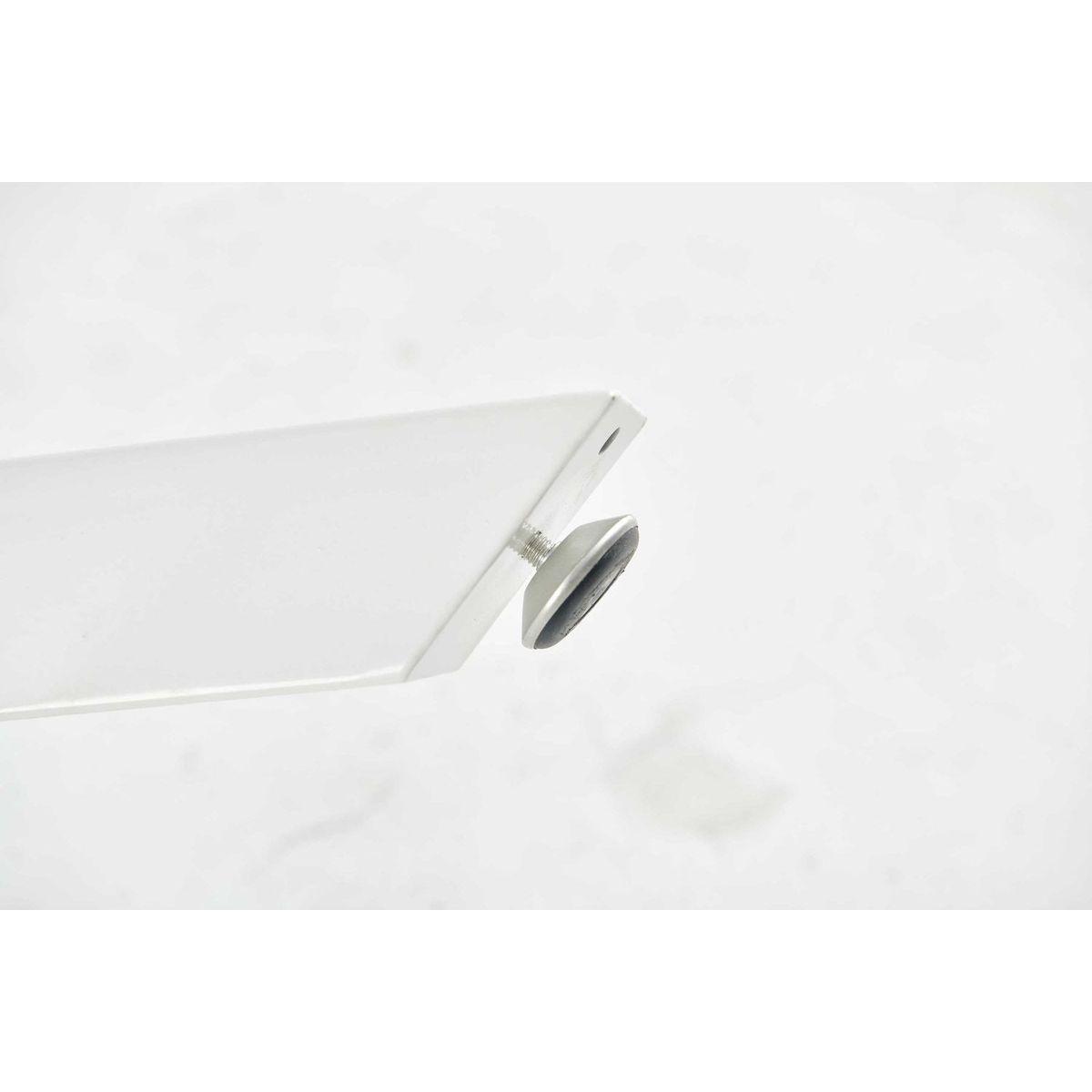 42.1"WHITE Table Mid-century Dining Table for 4-6 people With Round Mdf Table Top, Pedestal Dining Table, End Table Leisure Coffee Table,cross leg