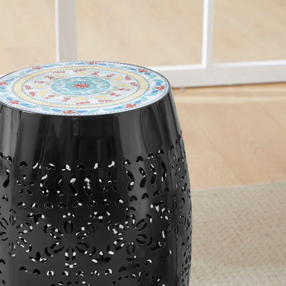 RUBY12" SIDE TABLE -BLACK