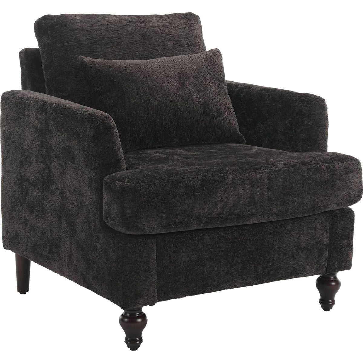 Wood Frame Armchair, Modern Accent Chair Lounge Chair for Living Room