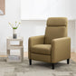 Modern Artistic Color Design Adjustable Recliner Chair PU Leather for Living Room Bedroom Home Theater, Mustard Green