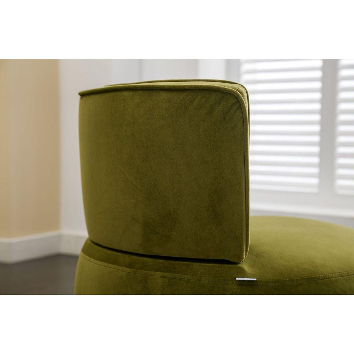 360 Degree Swivel Cuddle Barrel Accent Sofa Chairs, Round Armchairs with Wide Upholstered, Fluffy Velvet Fabric Chair for Living Room, Bedroom, Office, Waiting Rooms