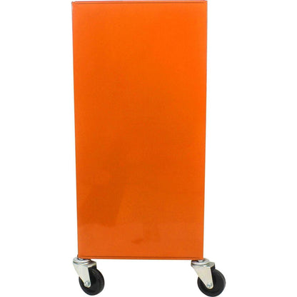 4 DRAWERS MULTIFUNCTIONAL TOOL CART WITH WHEELS-ORANGE