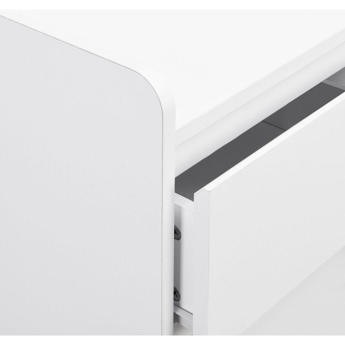 Sleek and Contemporary Shoe Cabinet with Adjustable Shelves, Minimalist Home Organizer with Solid Wood Legs, Storage Sideboard for Entryway, Living Room, White