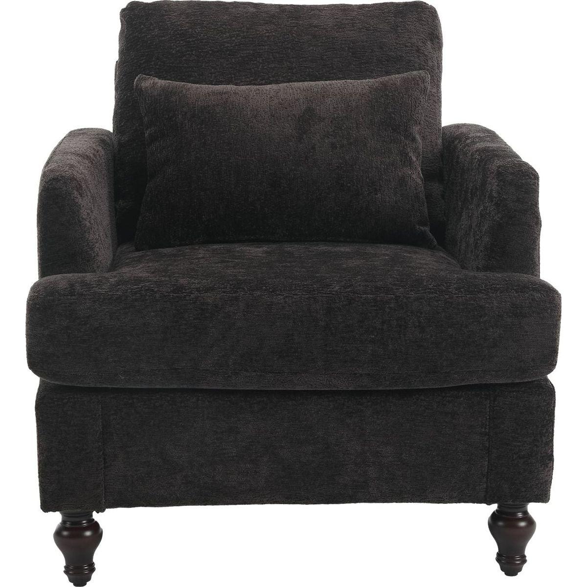 Wood Frame Armchair, Modern Accent Chair Lounge Chair for Living Room