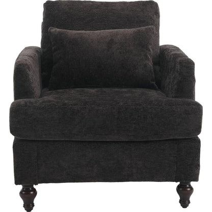 Wood Frame Armchair, Modern Accent Chair Lounge Chair for Living Room