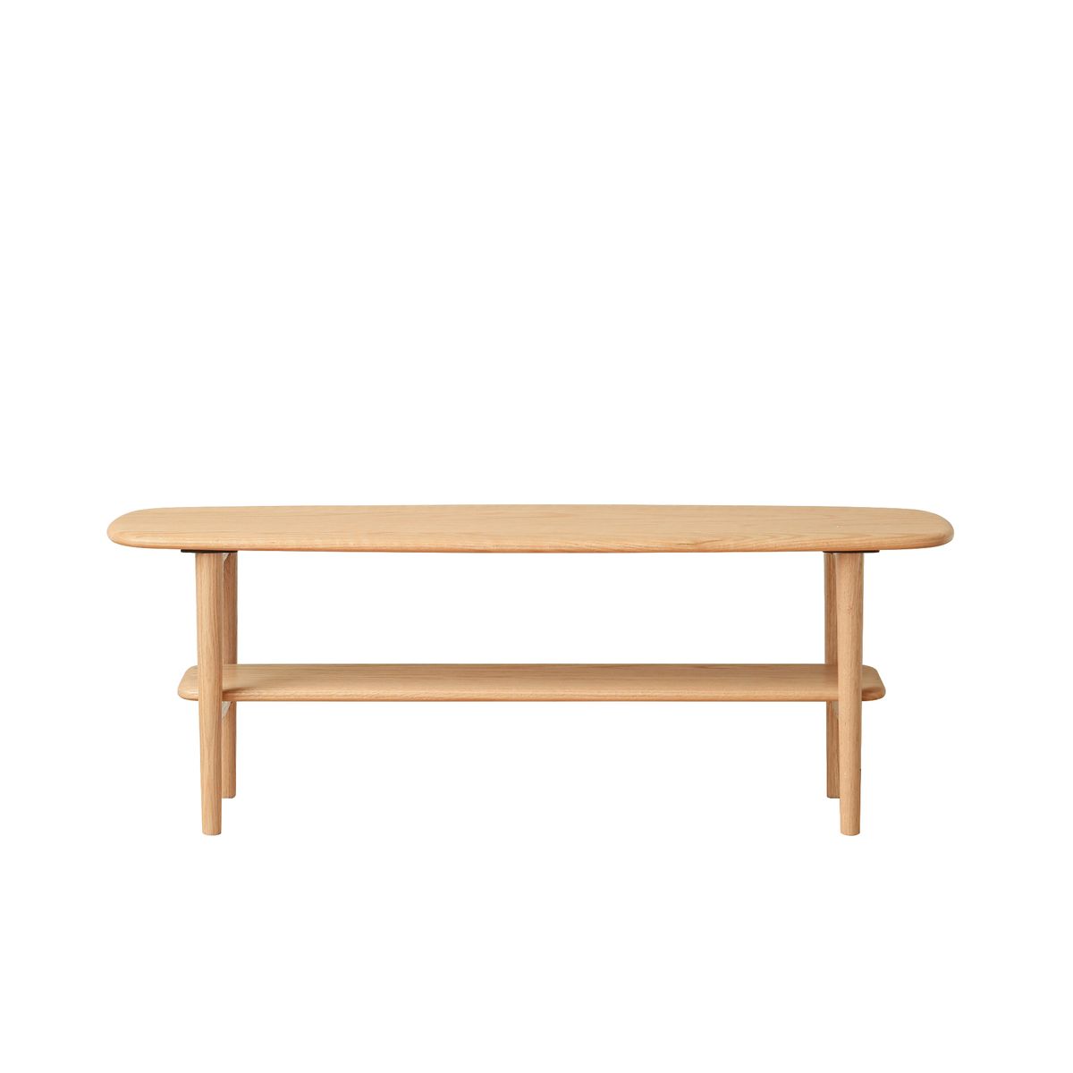 Center table Low Table 100% solid wood Top plate Desk Coffee table Width 100 x Depth 40 x Height 42 cm Study desk Work from home Easy to assemble Natural wood with storage shelf Natural writing desk