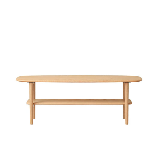 Center table Low Table 100% solid wood Top plate Desk Coffee table Width 100 x Depth 40 x Height 42 cm Study desk Work from home Easy to assemble Natural wood with storage shelf Natural writing desk