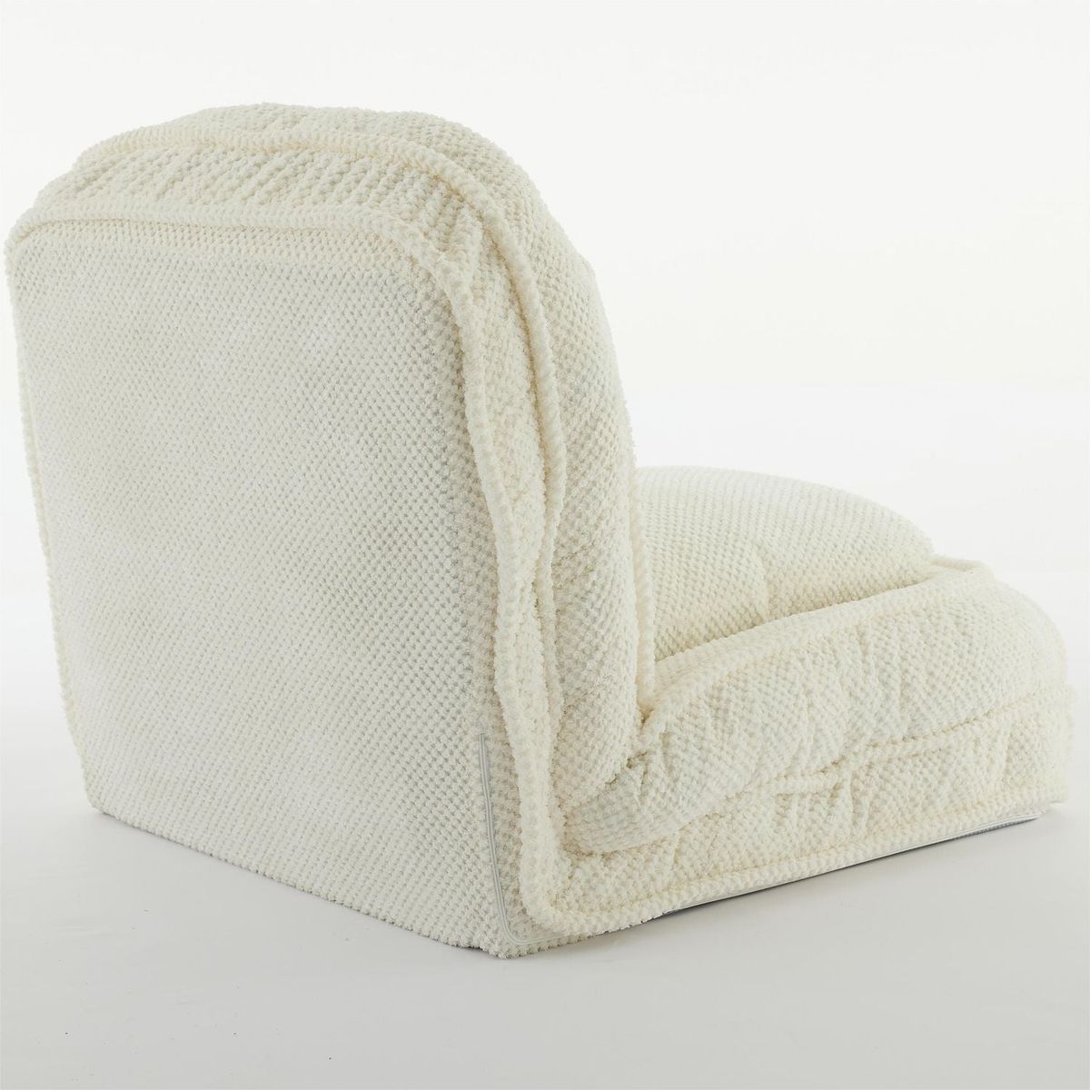 Human Dog Bed, Lazy Sofa Couch, 5 Adjustable Position,sit,sleep,fold,suit to put in bedroom, living room, Space Saving Design,White