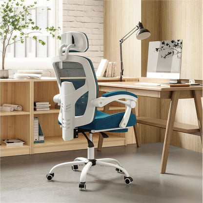 Mesh High Back Ergonomic Office Chair Lumbar Support Pillow Computer Desk Chair