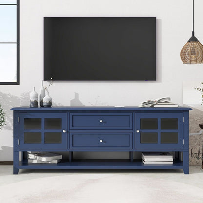 TV Stand for TVs up to 60", Entertainment Center with Multifunctional Storage Space, TV Cabinet with Modern Design, Media Console for Living Room, Bedroom - Streamdale Furniture