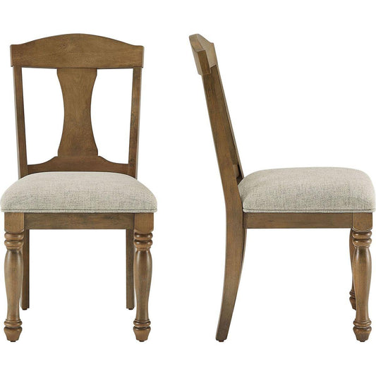 Wooden Frame Upholstered Dining Chairs set of 2,Mid Century Retro Chairs Comfor Kitchen Chairs for Living Room,Restaurant
