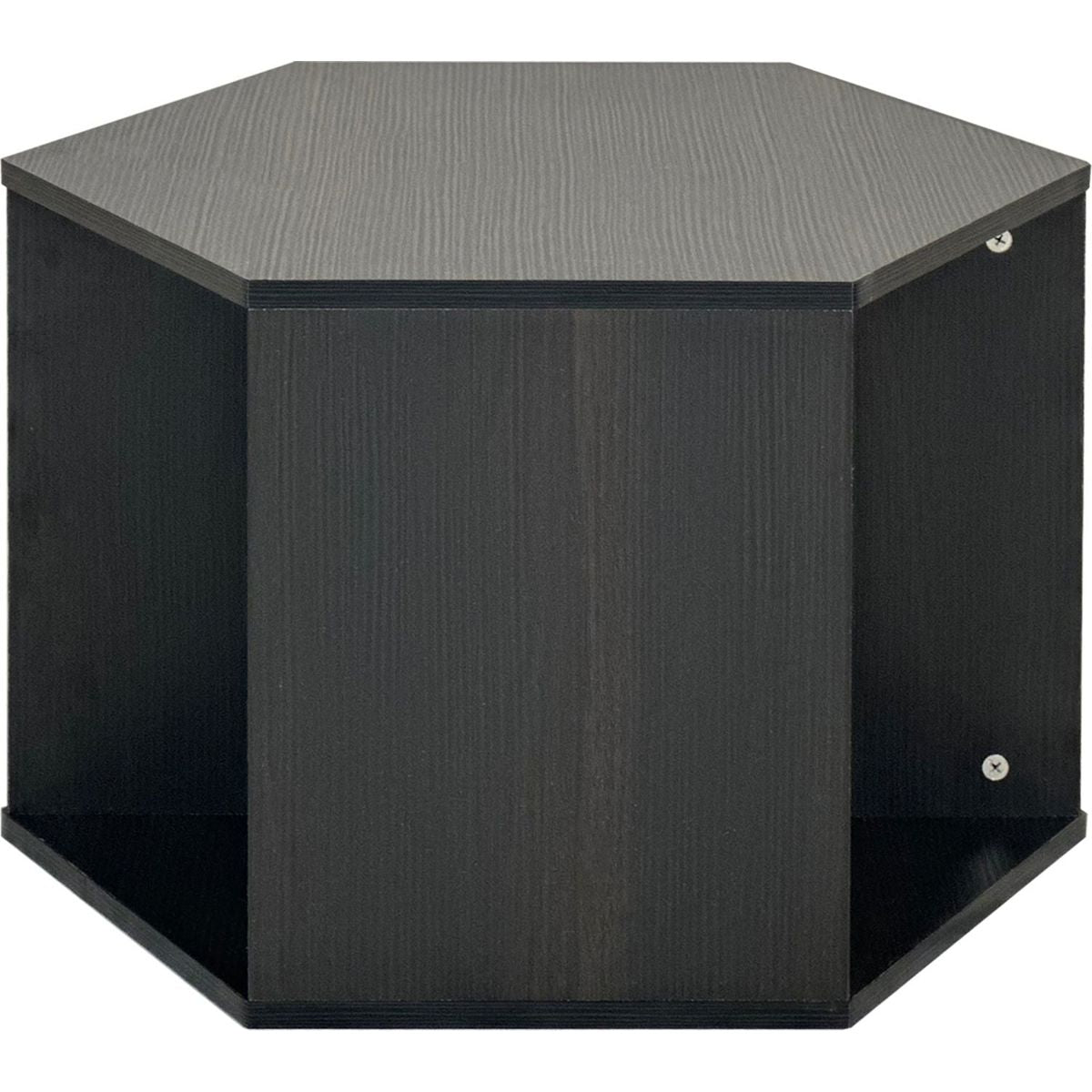 23.62" Hexagonal Coffee Table Side Table Nightstand Burmese Sumac