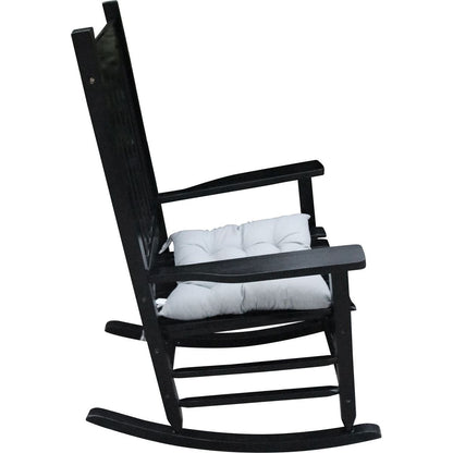 wooden porch rocker chair Black