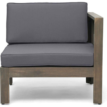 ALCOVE LSHAPE SOFA SET, DARK GREY