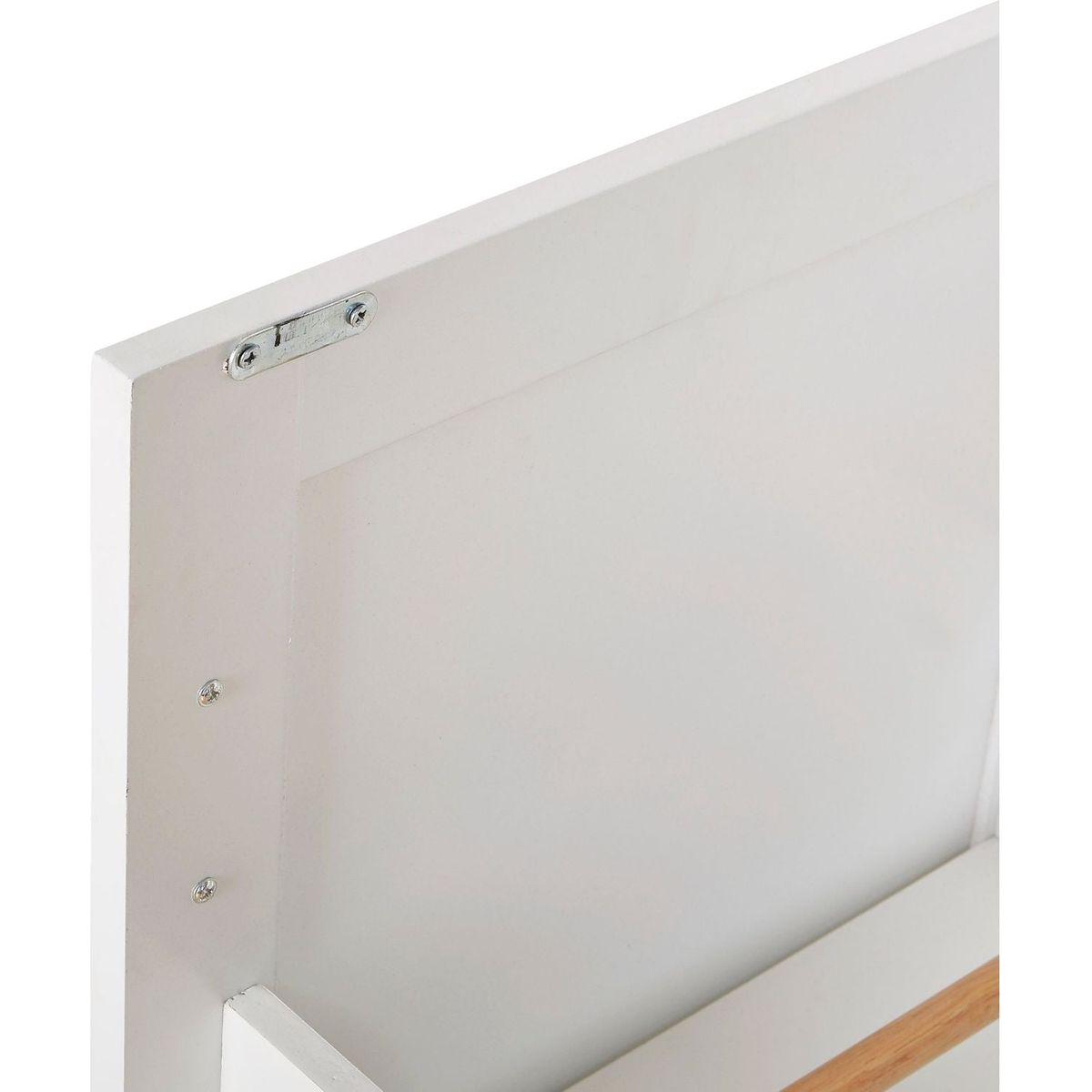 Rolling Kitchen Island with Storage, Kitchen Cart with Rubber Wood Top, Spacious Drawer with Divider and Internal Storage Rack, Kitchen Island on Wheels with Adjustable Shelf Tower Rack, White