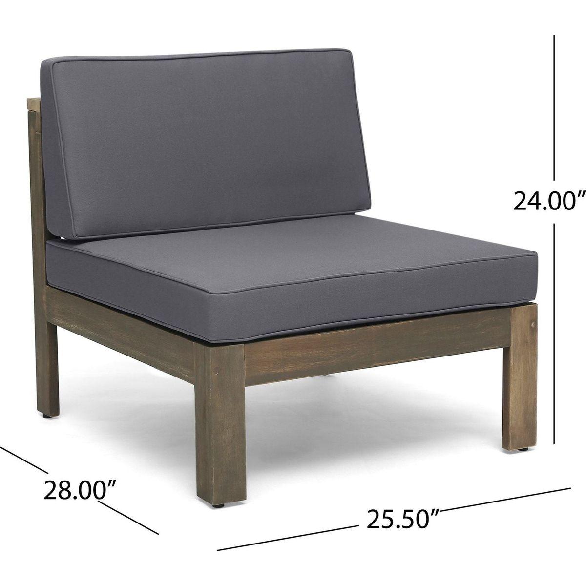 ALCOVE LSHAPE SOFA SET, DARK GREY