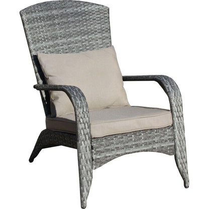 Patio Chair with Cushions(Grey Cushion)