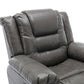 360Swivel and Rocking Home Theater Recliner Manual Recliner Chair with Wide Armrest for Living Room,Bedroom, Grey