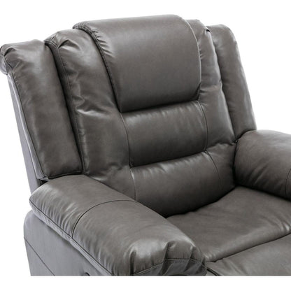 360Swivel and Rocking Home Theater Recliner Manual Recliner Chair with Wide Armrest for Living Room,Bedroom, Grey