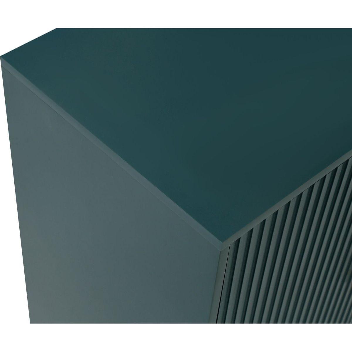 Wood TV Stand with Storage Cabinet & Adjustable Shelves, Media TV Console for Living Room Bedroom(GREEN)