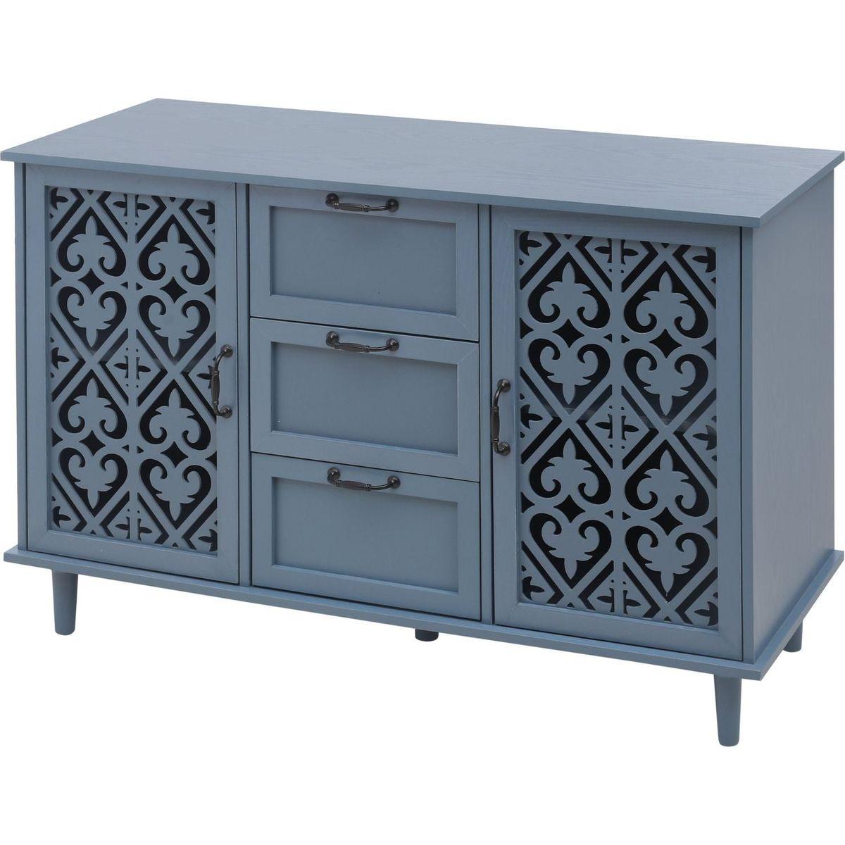 2 Door 3 Drawer Cabinet, American Furniture, Suitable for Bedroom, Living Room, Study