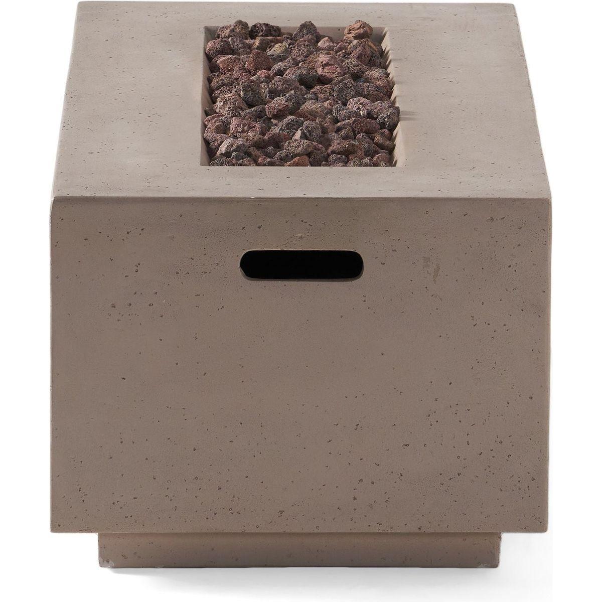 40" RECTANGULAR MGO FIRE PIT - 40 000 BTU