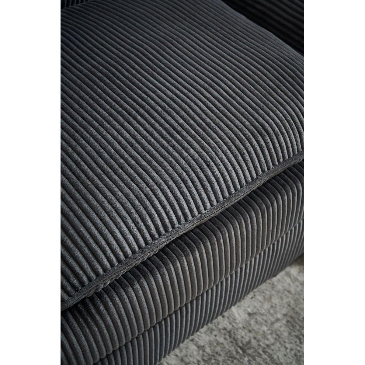 Modern U Shaped 6-seat Sectional Sofa Couch with one Ottoman and three toss pillows, Modular Sofa for Living Room,Corduroy sofa