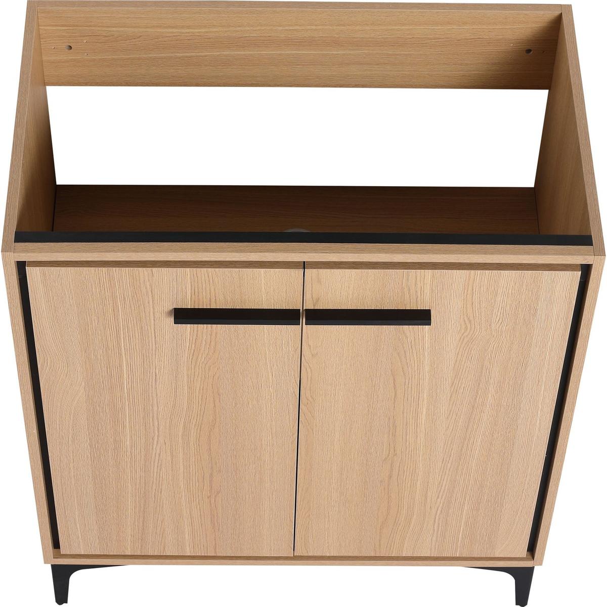 30 Inch Bathroom Vanity Base without basin, Storage Cabinet with Doors, engineering wood